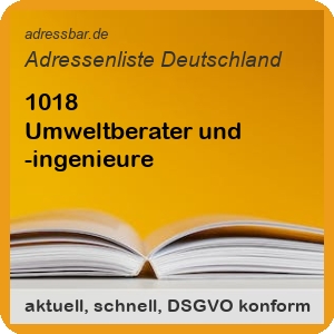 Firmenadressen Liste Umweltberater und -ingenieure