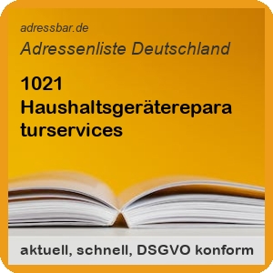 Firmenadressen Liste Haushaltsgerätereparaturservices