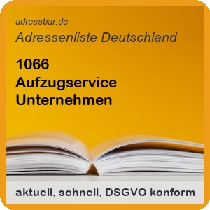 Firmenadressen Liste Aufzugservice Unternehmen