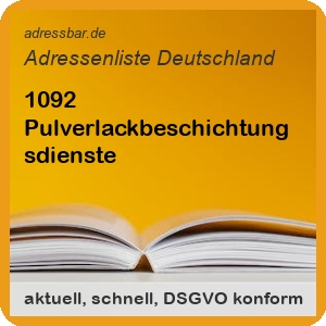 Firmenadressen Liste Pulverlackbeschichtungsdienste