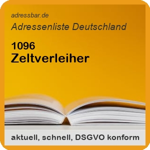 Firmenadressen Liste Zeltverleiher