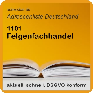 Firmenadressen Liste Felgenfachhandel