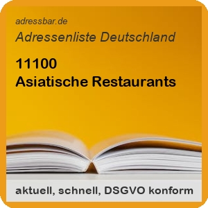 Firmenadressen Liste Asiatische Restaurants