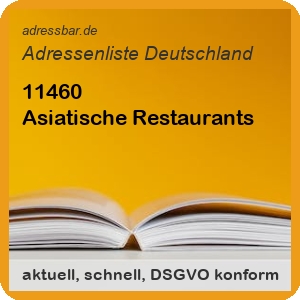 Firmenadressen Liste Asiatische Restaurants