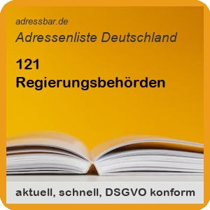 Firmenadressen Liste Regierungsbehörden