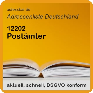 Firmenadressen Liste Postämter