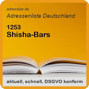 Firmenadressen Liste Shisha-Bars