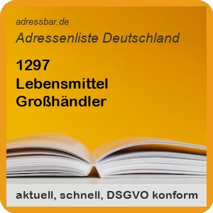 Firmenadressen Liste Lebensmittel Großhändler
