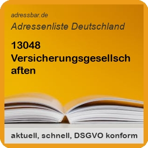 Firmenadressen Liste Versicherungsgesellschaften