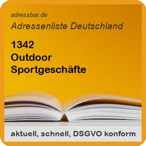 Firmenadressen Liste Outdoor Sportgeschäfte