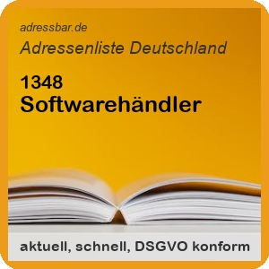 Firmenadressen Liste Softwarehändler