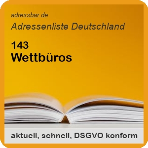 Firmenadressen Liste Wettbüros