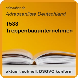 Firmenadressen Liste Treppenbauunternehmen