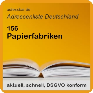 Firmenadressen Liste Papierfabriken