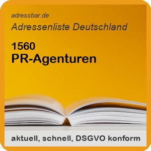 Firmenadressen Liste PR-Agenturen