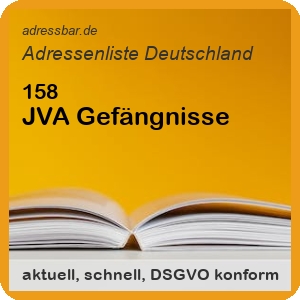 Firmenadressen Liste JVA Gefängnisse