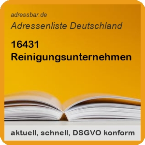 Firmenadressen Liste Reinigungsunternehmen