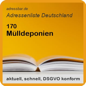 Firmenadressen Liste Mülldeponien