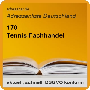 Firmenadressen Liste Tennis-Fachhandel