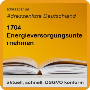 Firmenadressen Liste Energieversorgungsunternehmen