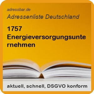 Firmenadressen Liste Energieversorgungsunternehmen