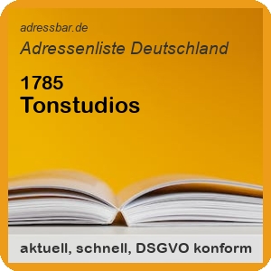 Firmenadressen Liste Tonstudios