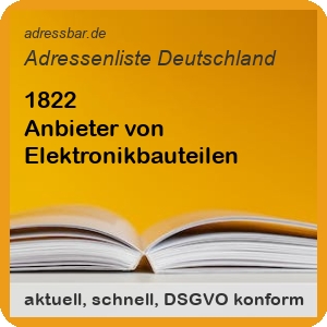 Firmenadressen Liste Anbieter von Elektronikbauteilen