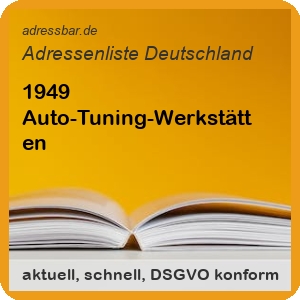 Firmenadressen Liste Auto-Tuning-Werkstätten