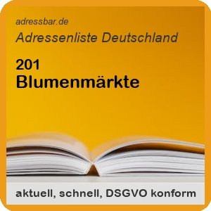 Firmenadressen Liste Blumenmärkte