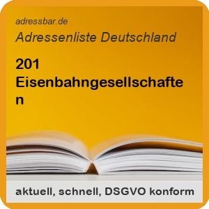 Firmenadressen Liste Eisenbahngesellschaften