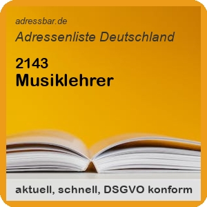 Firmenadressen Liste Musiklehrer