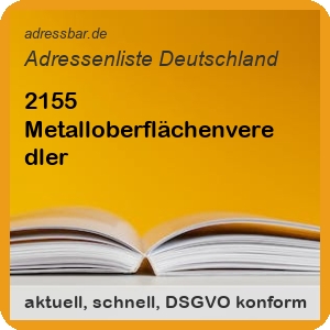 Firmenadressen Liste Metalloberflächenveredler