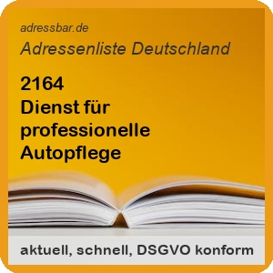 Firmenadressen Liste Dienst für professionelle Autopflege