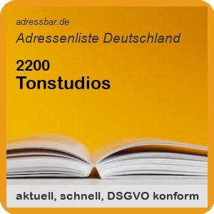 Firmenadressen Liste Tonstudios
