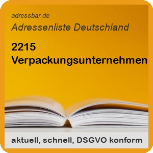 Firmenadressen Liste Verpackungsunternehmen