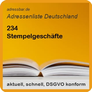 Firmenadressen Liste Stempelgeschäfte