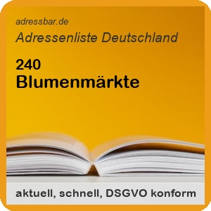 Firmenadressen Liste Blumenmärkte