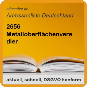 Firmenadressen Liste Metalloberflächenveredler