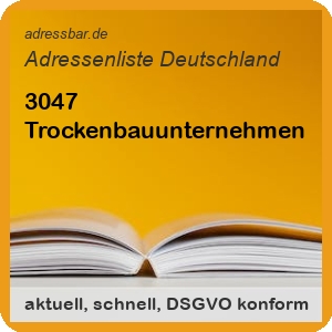 Firmenadressen Liste Trockenbauunternehmen