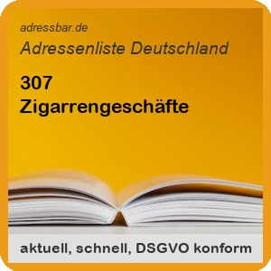 Firmenadressen Liste Zigarrengeschäfte