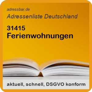 Firmenadressen Liste Ferienwohnungen