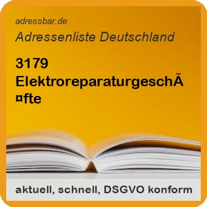 Firmenadressen Liste Elektroreparaturgeschäfte