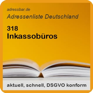 Firmenadressen Liste Inkassobüros