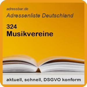 Firmenadressen Liste Musikvereine