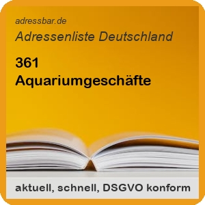 Firmenadressen Liste Aquariumgeschäfte