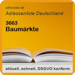 Firmenadressen Liste Baumärkte