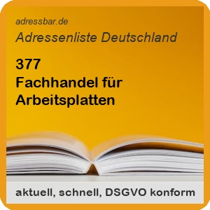 Firmenadressen Liste Fachhandel für Arbeitsplatten
