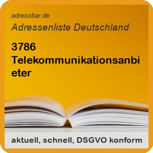 Firmenadressen Liste Telekommunikationsanbieter