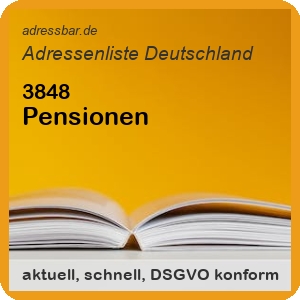 Firmenadressen Liste Pensionen