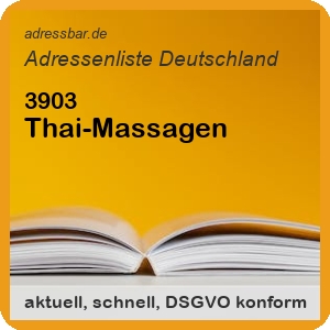 Firmenadressen Liste Thai-Massagen